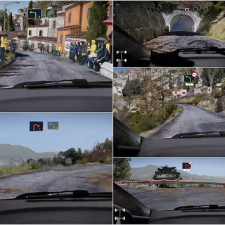 Alcuni frame dal Rallye di Sanremo su 'WRC 10'