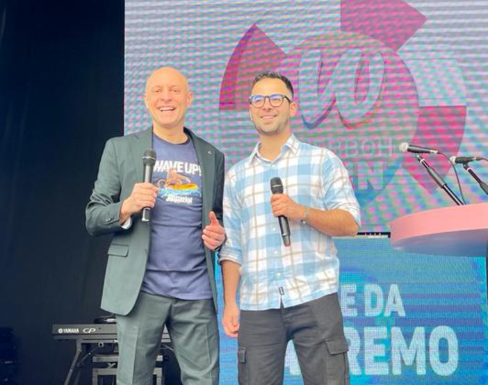 Aquafan a Sanremo con Webboh: dal palco di Villa Ormond annuncia gli eventi 2024 alla Walky Cup