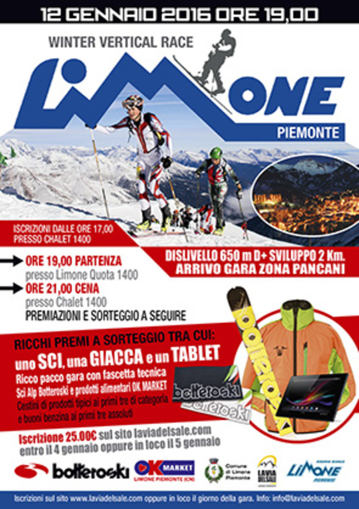 Limone Piemonte: al via la seconda edizione della Winter Vertical Race. Emozioni al chiar di luna, con le pelli di foca Limone Piemonte: al via la seconda edizione della Winter Vertical Race. Emozioni al chiar di luna, con le pelli di foca
