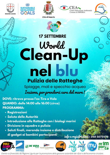 Imperia aderisce al World Cleanup Day con la pulizia delle Ratteghe Imperia aderisce al World Cleanup Day con la pulizia delle Ratteghe