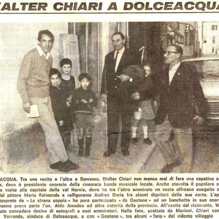 Dolceacqua ricorda il cittadino onorario Walter Chiari nel trentesimo anniversario della sua morte
