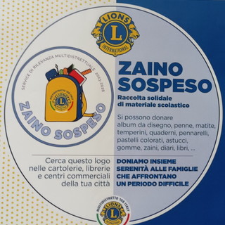Sanremo: grazie al Lions Club Sanremo Matutia lanciata l'iniziativa 'Zaino sospeso' Sanremo: grazie al Lions Club Sanremo Matutia lanciata l'iniziativa 'Zaino sospeso'