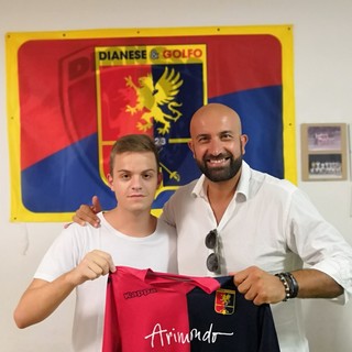 Elvis Zeka con il Direttore Generale della Dianese&amp;Golfo Francesco Bregolin