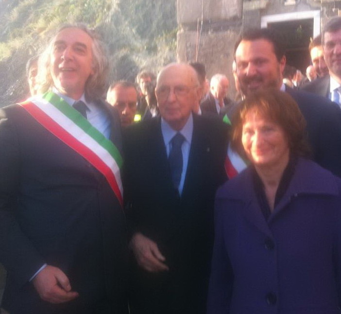 Il Sindaco Zoccarato a fianco del Presidente Napolitano