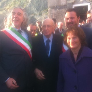 Il Sindaco Zoccarato a fianco del Presidente Napolitano Il Sindaco Zoccarato a fianco del Presidente Napolitano