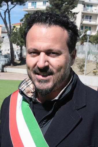Maurizio Zoccarato durante l'inaugurazione del parco polivalente Maurizio Zoccarato durante l'inaugurazione del parco polivalente