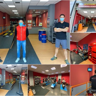 L'officina Zeta Motors in via Pietro Agosti