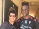 FOTONOTIZIA: Mister Alessandro Garelli in posa con Mario Balotelli FOTONOTIZIA: Mister Alessandro Garelli in posa con Mario Balotelli