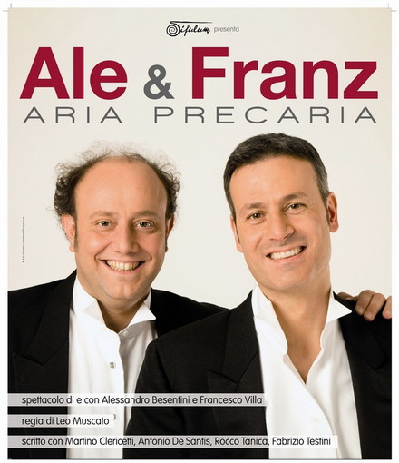 Sanremo: domani sera Ale &amp; Franz all'Ariston con lo spettacolo Aria Precaria