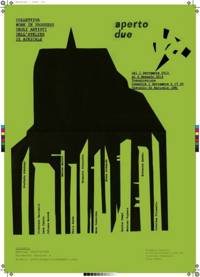Apricale: domenica al castello la mostra 'Aperto 2' con gli artisti in residenza nell'Atelier A Apricale: domenica al castello la mostra 'Aperto 2' con gli artisti in residenza nell'Atelier A