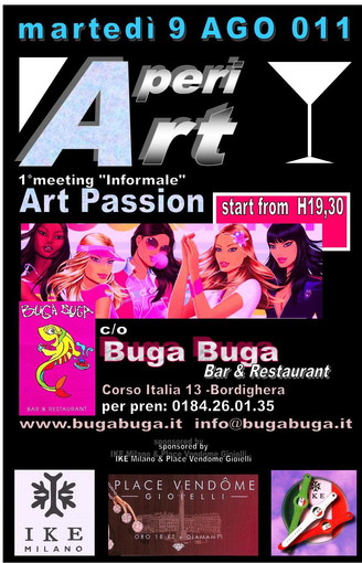 Bordighera: martedì “AperiArt” al Buga Buga con il primo meeting “informale” per appassionati d’arte