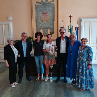 Sanremo: l’atleta Amanda Embriaco ricevuta dall'amministrazione comunale