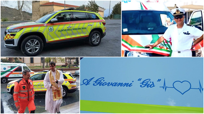 Nell'anniversario della morte di Giovanni Licata: in sua memoria, una automedica alla Croce Verde Arma Taggia