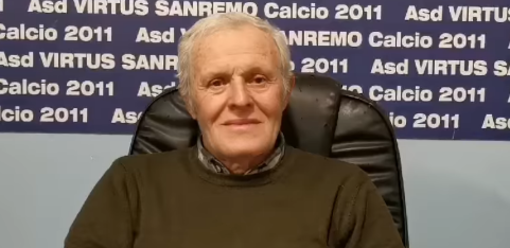 Angelo Moroni nella sede della Virtus Sanremo