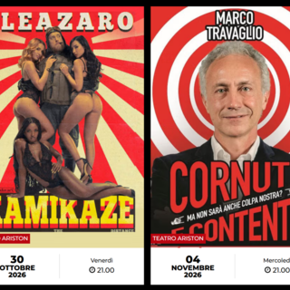Sanremo, la comicità di Eleazaro Rossi e la satira di Marco Travaglio protagoniste al Teatro Ariston Sanremo, la comicità di Eleazaro Rossi e la satira di Marco Travaglio protagoniste al Teatro Ariston