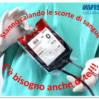 Emergenza sangue anche in Liguria: l'Avis invita i cittadini a donare