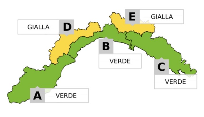 Maltempo: Arpal emette l’allerta gialla per neve nell'entroterra ligure fino alla mezzanotte di domani