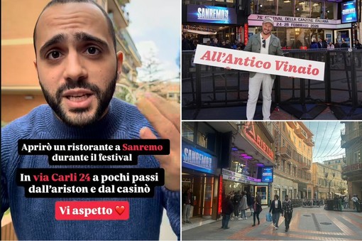 Sanremo, effetto Festival anche in cucina: arrivano l’Antico Vinaio e chef Ruben, entusiasmo social ma timori tra i ristoratori