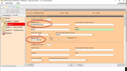 Imperia: registrazione dei contratti di locazione sul sito Agenzia delle Entrate, potreste risultare nati nel 1900