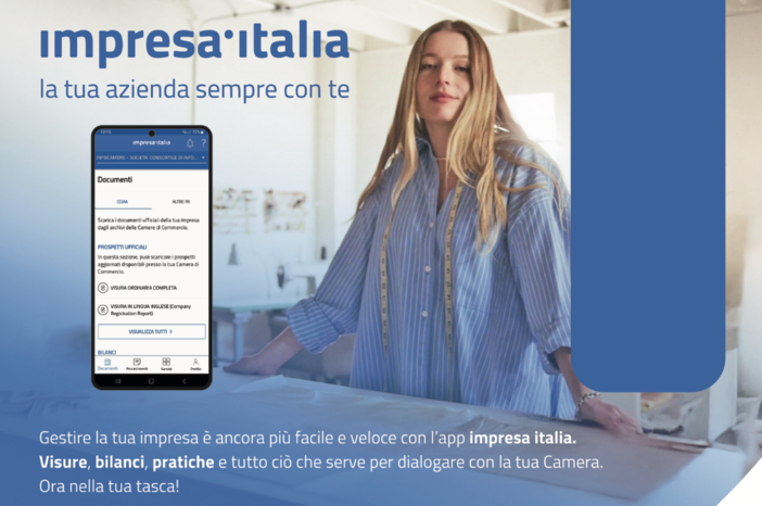 La tua azienda sempre a portata di click con l’app Impresa Italia delle Camere di commercio La tua azienda sempre a portata di click con l’app Impresa Italia delle Camere di commercio