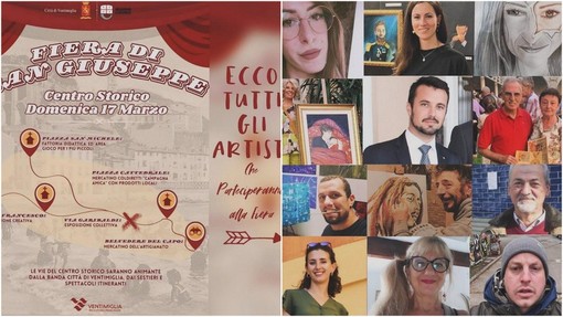 Ventimiglia, dodici artisti in mostra alla Fiera di San Giuseppe (Foto)