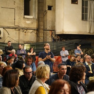 Lorenzo Oggero, interviene durante l'assemblea di venerdì sera