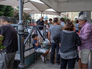 Alcune immagini dell'apericena a Sanremo Alcune immagini dell'apericena a Sanremo