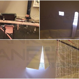 Ventimiglia: atto vandalico nella notte al PalaBiancheri, tendone divelto, bivacchi e danni alla pavimentazione Ventimiglia: atto vandalico nella notte al PalaBiancheri, tendone divelto, bivacchi e danni alla pavimentazione