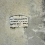 Montalto Carpasio, targa commemorativa di Augusto Pastorelli