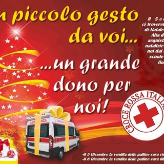 Bordighera: il 5 e 6 dicembre, banchetto della CRI con palline di Natale realizzate dai bambini della Primaria