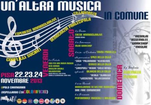 Il Gruppo Consiliare 'Imperia bene comune' alla tre giorni 'Un'altra musica in comune'