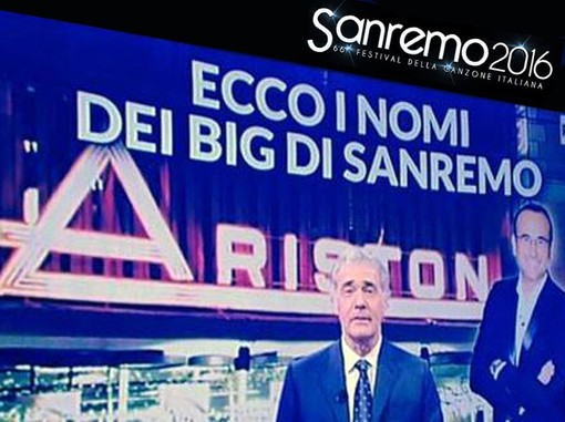 Festival: il 13 dicembre all'Arena, Carlo Conti annuncerà i nomi dei 20 Campioni #Sanremo2016