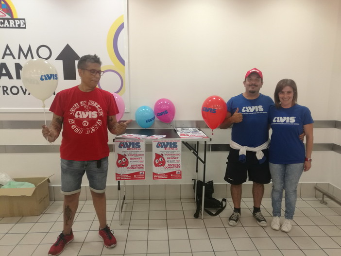 Pontedassio: sabato 16 settembre, Giornata della Donazione organizzata dai volontari dell'Avis Imperia Pontedassio: sabato 16 settembre, Giornata della Donazione organizzata dai volontari dell'Avis Imperia