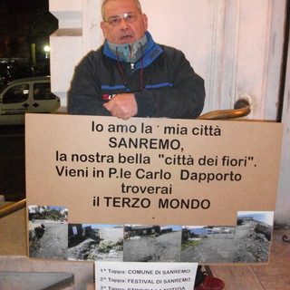 Sanremo: proteste in Comune per le condizioni di degrado in cui si trova piazzale Dapporto