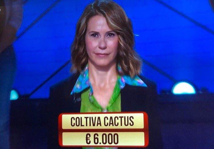 A 'I soliti Ignoti' su Rai Uno la ventimigliese coltivatrice di cactus Annarita Manera (Foto)