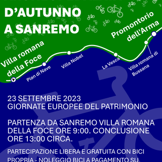 Per le 'Giornate Europee del Patrimonio 2023' Sanremo si scopre… in bici!