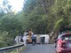 Auto ribaltata sulla provinciale tra Perinaldo e Sanremo: lievi ferite per la conducente