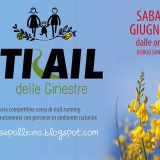 Imperia: sabato 1° giugno il “Trail delle Ginestre”, una manifestazione con raccolta fondi per la Casa Famiglia Pollicino Imperia: sabato 1° giugno il “Trail delle Ginestre”, una manifestazione con raccolta fondi per la Casa Famiglia Pollicino