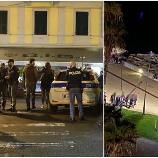 Sanremo: anti Covid nel cuore della movida, ieri sera controlli interforze (foto)