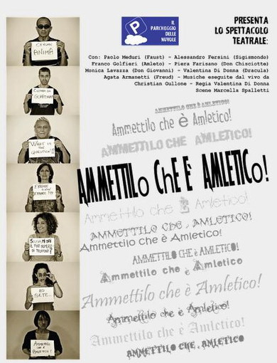 Ospedaletti: stasera a teatro all'aperto con lo spettacolo "Ammettilo che è Amletico"