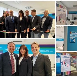 Uno sportello dedicato alla ricerca di lavoro oltreconfine, Ventimiglia inaugura l'angolo transfrontaliero (Foto e video)