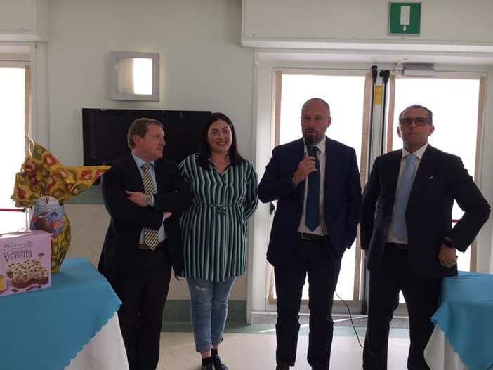 Elezioni a Sanremo: visita del candidato sindaco Tommasini alla casa di riposo Franchiolo