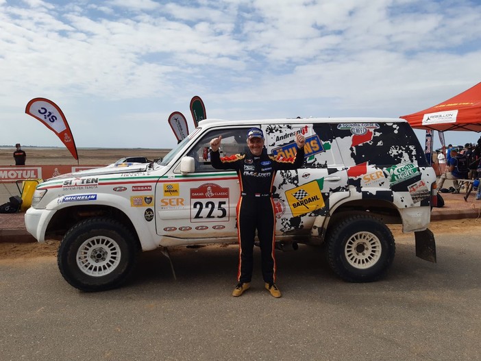 Il pilota dianese Luciano Carcheri settimo alla Dakar Classic con la squadra corse Angelo Caffi