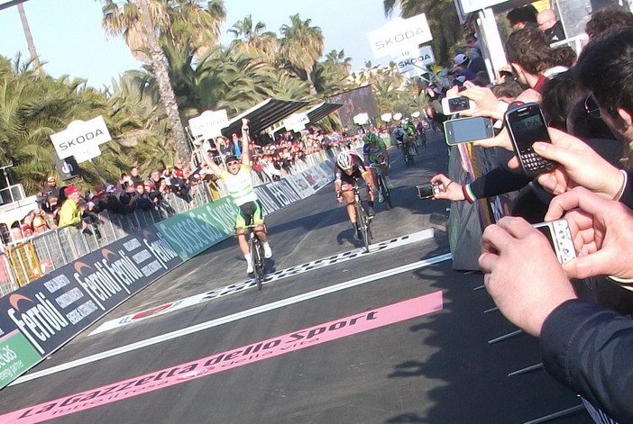 L'arrivo della Milano Sanremo lo scorso 17 marzo