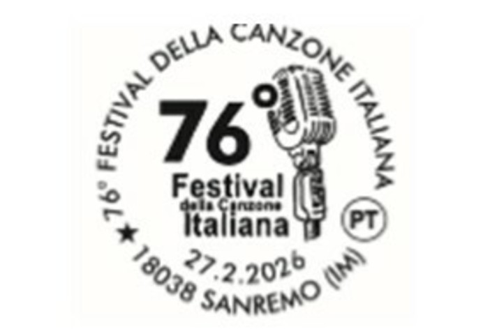 Poste Italiane celebra il 76° Festival di Sanremo con due annulli filatelici speciali
