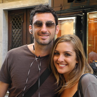 Sanremo: Ferdinando e Angelica del GF 11 oggi a Sanremo, la foto di un lettore