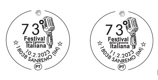 Poste Italiane partecipa al ‘73° Festival della Canzone Italiana di Sanremo’ con uno speciale annullo filatelico
