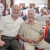 Alfredo Calvini insieme al sindaco di Ospedaletti, Daniele Cimiotti Alfredo Calvini insieme al sindaco di Ospedaletti, Daniele Cimiotti