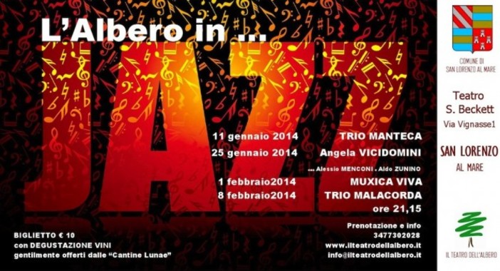 San Lorenzo al Mare: alla 'Sala Beckett' per 'Albero in Jazz' si parte con il Trio Manteca