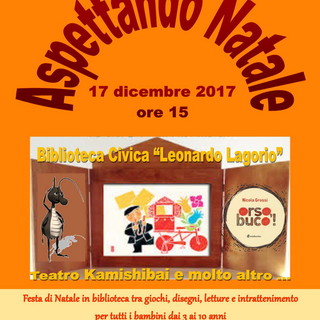 Imperia: domenica prossima, 'Aspettando Natale in biblioteca' con laboratori creativi e letture per bambini dagli 0 ai 10 anni